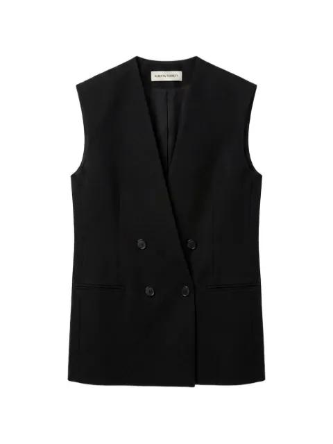 V-neck double-breasted jacket by ALBERTA FERRETTI