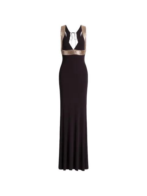 V-neck maxi dress by ALBERTA FERRETTI