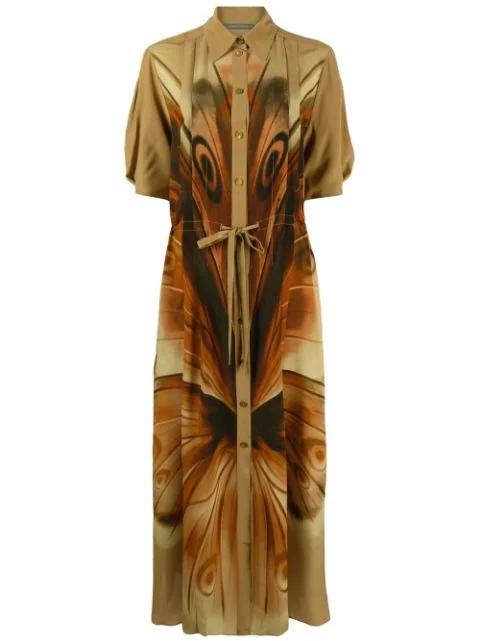abstract-print shirtdress by ALBERTA FERRETTI