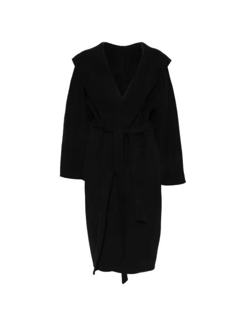 belted hoodied coat by ALBERTA FERRETTI