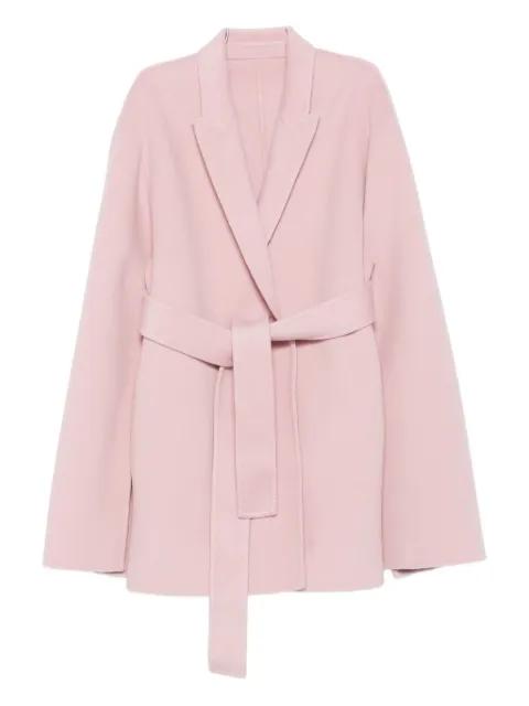 belted-wrap long-sleeves coat by ALBERTA FERRETTI