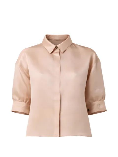 buttoned puff-sleeve shirt by ALBERTA FERRETTI