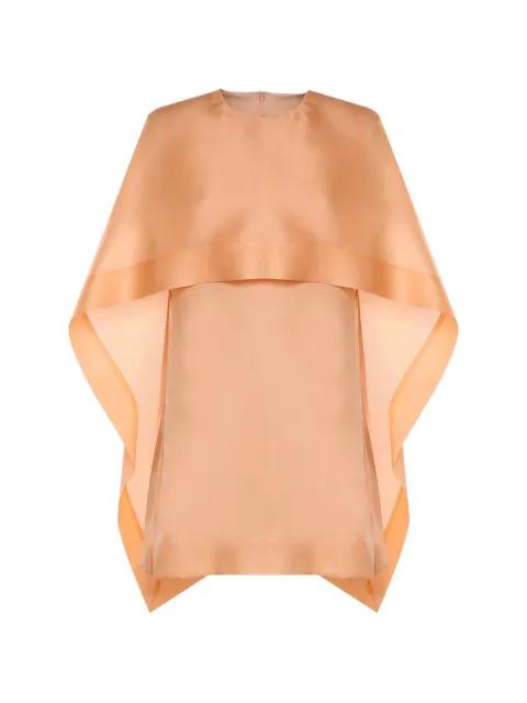 cape-overlay shift dress by ALBERTA FERRETTI