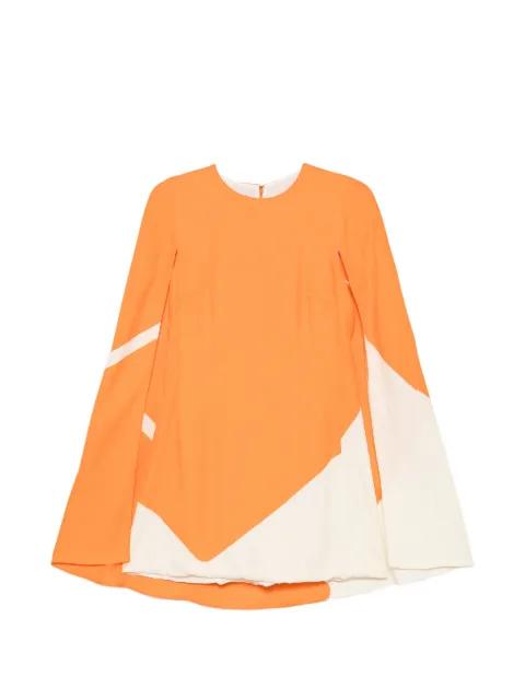 cape-style graphic-print mini dress by ALBERTA FERRETTI