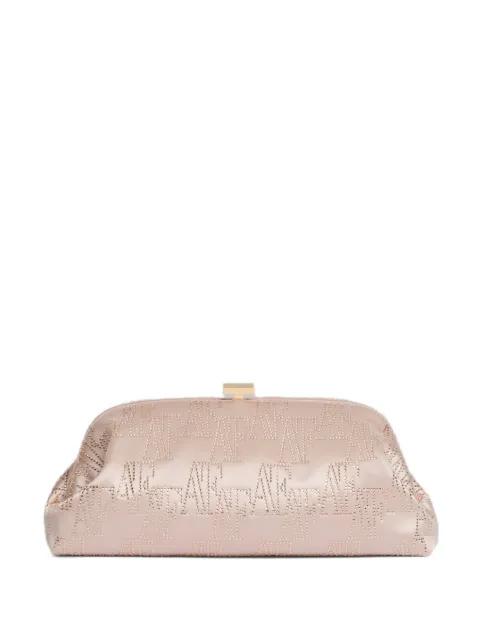 chain-strap logo clutch bag by ALBERTA FERRETTI