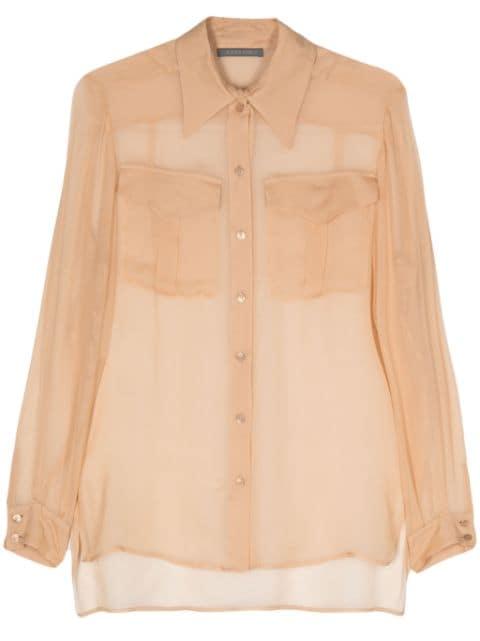 chiffon silk shirt by ALBERTA FERRETTI