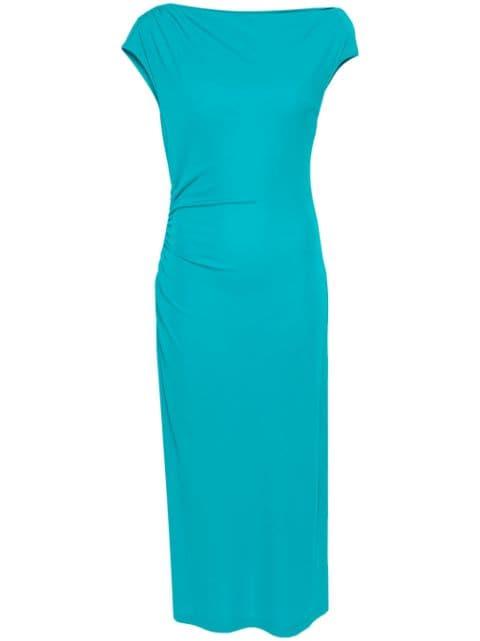 cowl-neck midi dress by ALBERTA FERRETTI