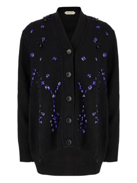 crystal-embellished cardigan by ALBERTA FERRETTI