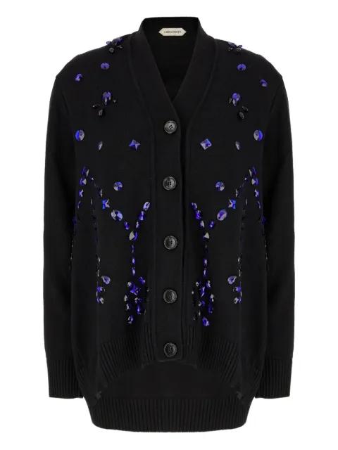 crystal-embellished cardigan by ALBERTA FERRETTI