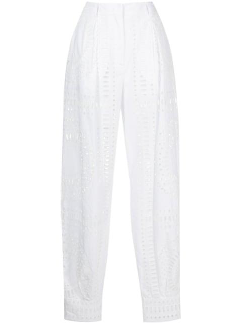 cut out-detail high-waisted trousers by ALBERTA FERRETTI
