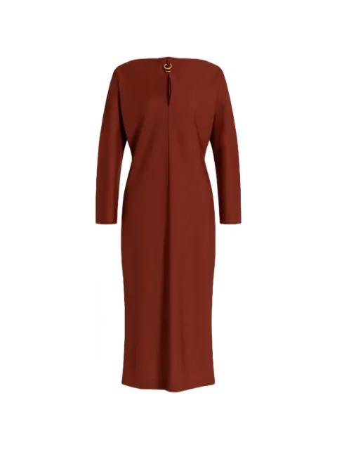 cutout ring-detail dress by ALBERTA FERRETTI