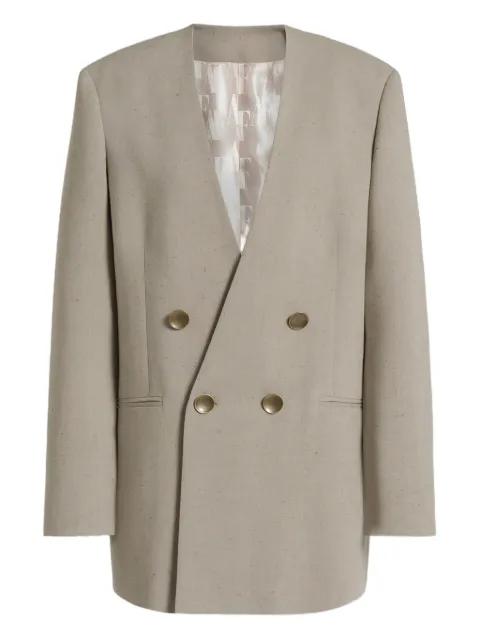 double-breasted buttoned jacket by ALBERTA FERRETTI