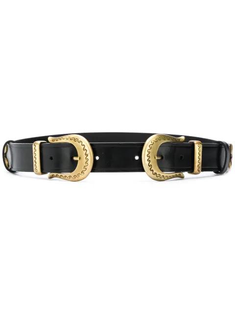 double buckle belt by ALBERTA FERRETTI