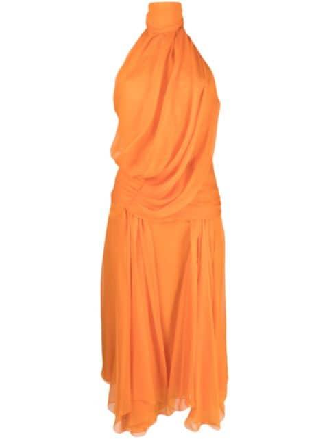 draped asymmetric dress by ALBERTA FERRETTI