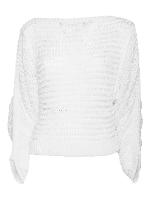 draped boat-neck sweater by ALBERTA FERRETTI