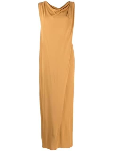 draped cut-out maxi dress by ALBERTA FERRETTI