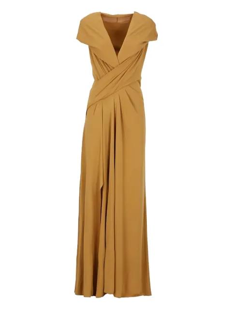draped-detailing maxi dress by ALBERTA FERRETTI