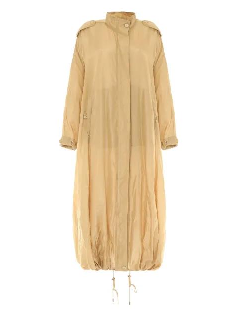 drawstring-detail coat by ALBERTA FERRETTI