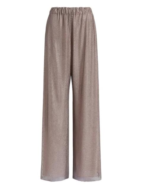 elastic-waistband trousers by ALBERTA FERRETTI