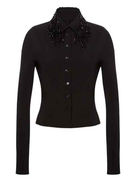 embellished-collar shirt by ALBERTA FERRETTI