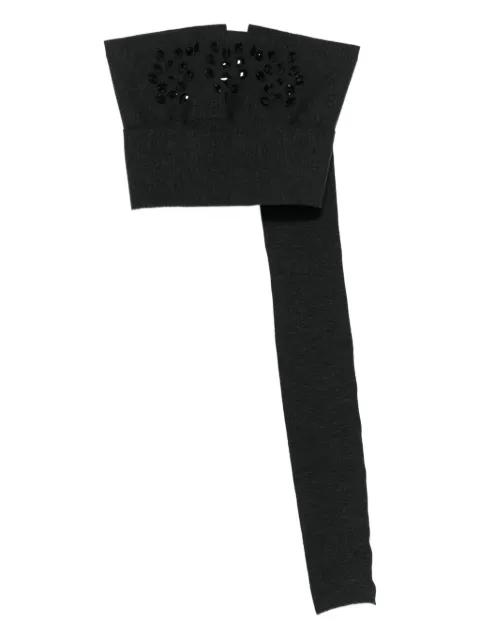 embellished wool top by ALBERTA FERRETTI