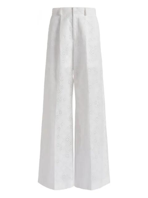 eyelet trousers by ALBERTA FERRETTI