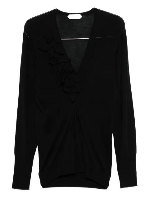 floral-appliqué cardigan by ALBERTA FERRETTI