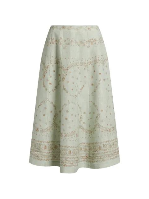 floral-print flared skirt by ALBERTA FERRETTI