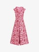 floral-print ruffled midi dress by ALBERTA FERRETTI