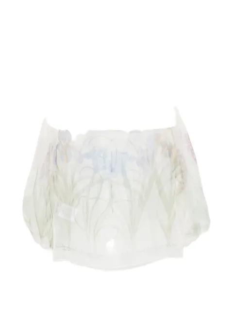 floral silk top by ALBERTA FERRETTI