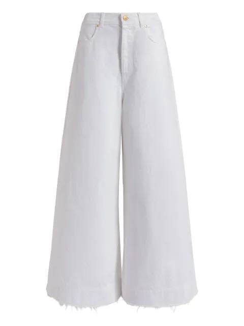 frayed-hem jeans by ALBERTA FERRETTI