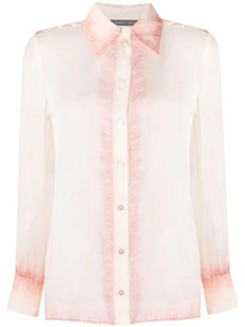 gradient-effect silk shirt by ALBERTA FERRETTI