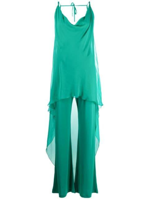 high-low layered jumpsuit by ALBERTA FERRETTI