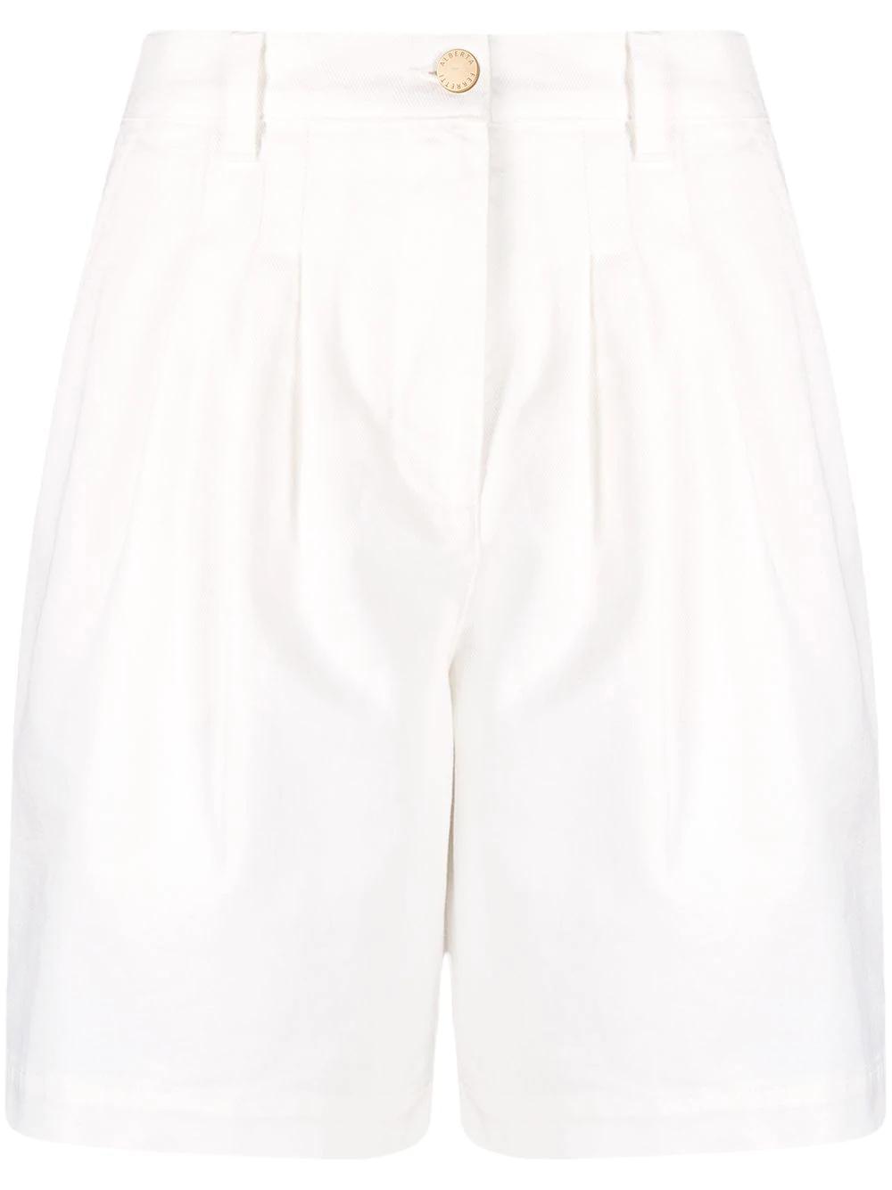 high-rise denim shorts by ALBERTA FERRETTI