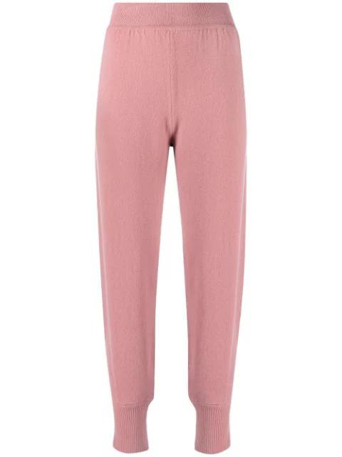high-rise knitted sweatpants by ALBERTA FERRETTI