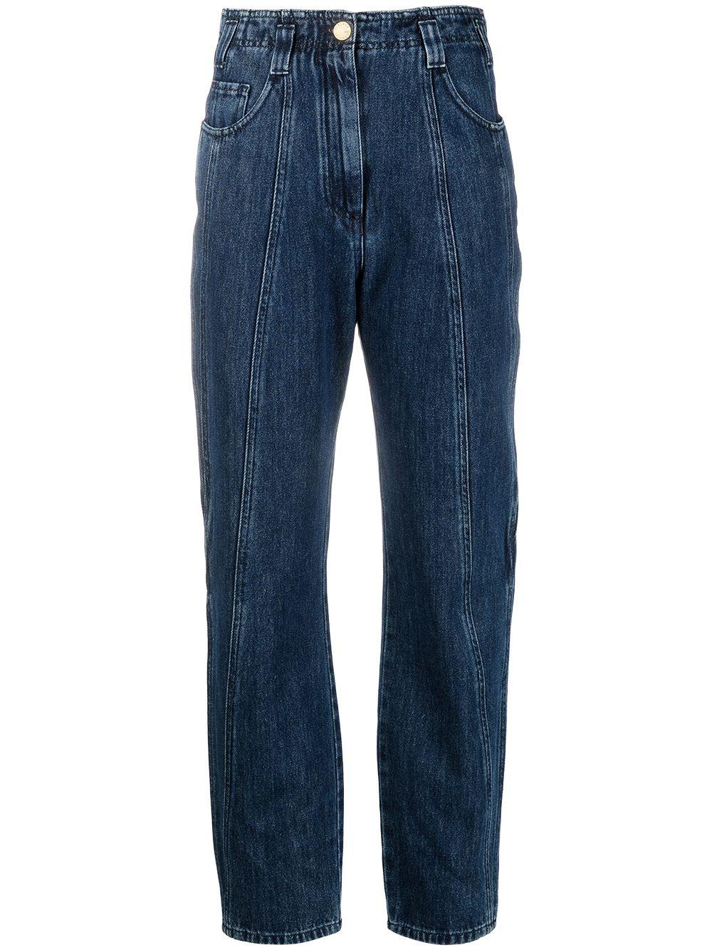 high-rise straight jeans by ALBERTA FERRETTI