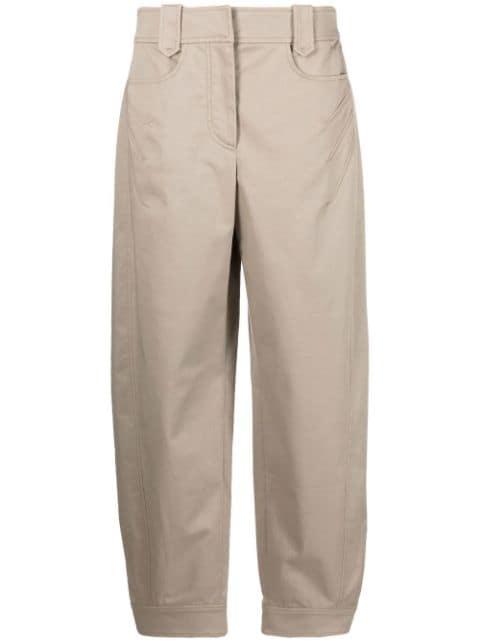 high-waisted cropped trousers by ALBERTA FERRETTI