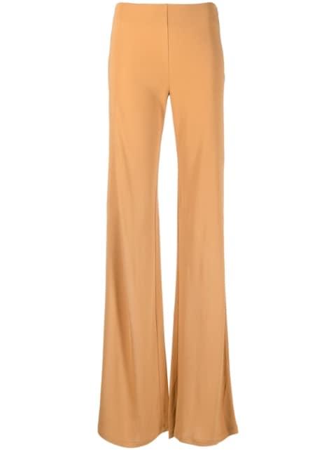 high-waisted flared trousers by ALBERTA FERRETTI