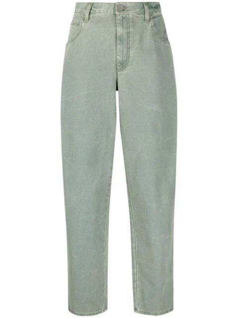 high-waisted tapered jeans by ALBERTA FERRETTI