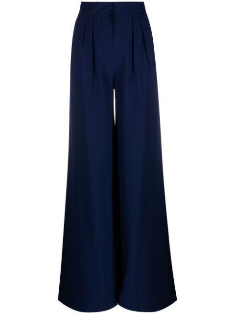 high-waisted wide-leg trousers by ALBERTA FERRETTI