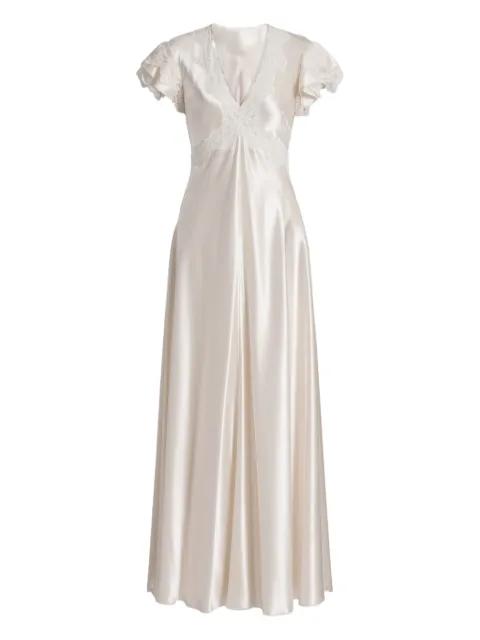 lace-detail maxi dress by ALBERTA FERRETTI