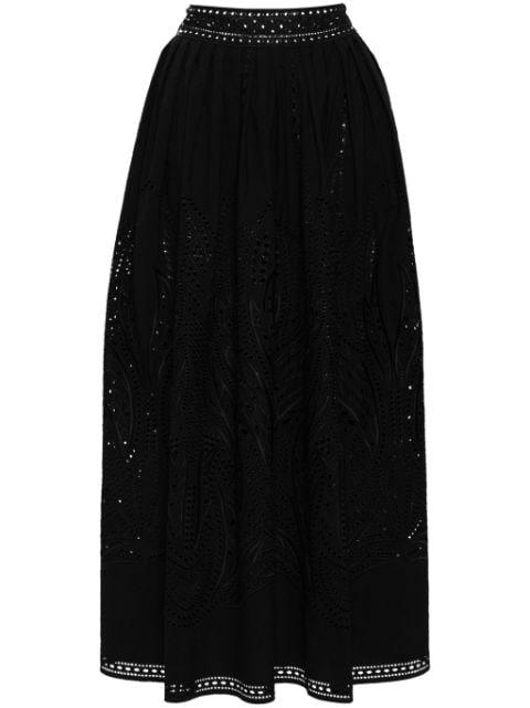 lace-detail maxi skirt by ALBERTA FERRETTI