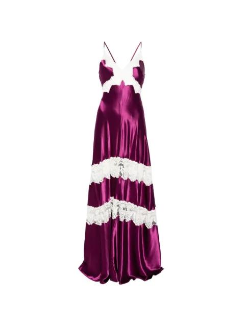 lace panelled dress by ALBERTA FERRETTI