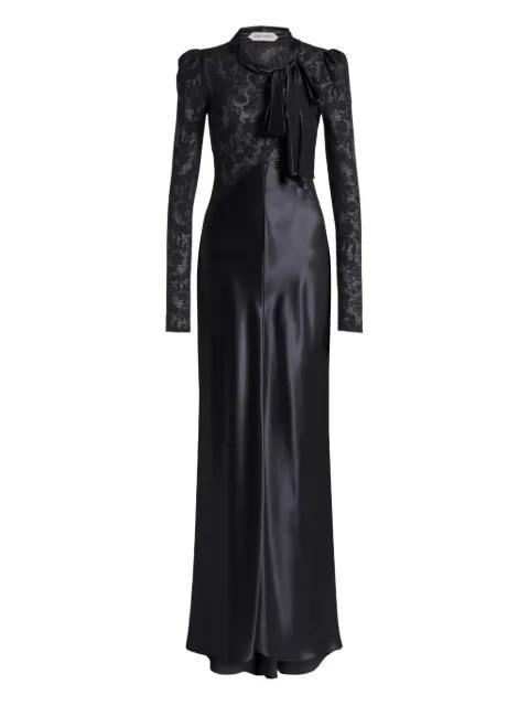 lace-tie maxi dress by ALBERTA FERRETTI