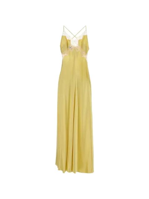 lace-trim maxi dress by ALBERTA FERRETTI