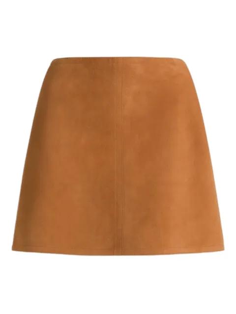 leather mini skirt by ALBERTA FERRETTI