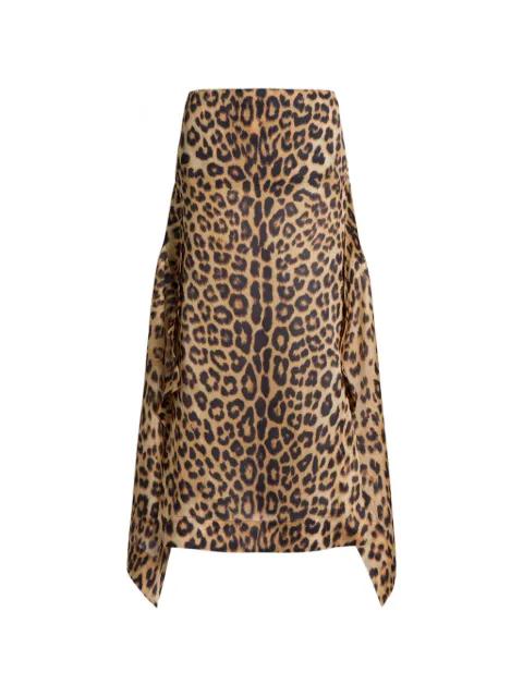 leopard-print midi skirt by ALBERTA FERRETTI