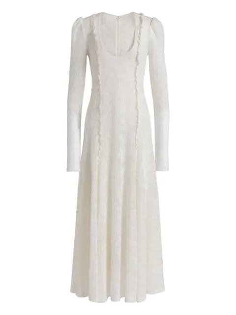 long-sleeve midi dress by ALBERTA FERRETTI