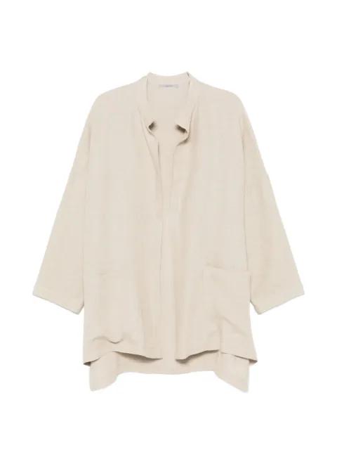 mandarin-collar cardigan by ALBERTA FERRETTI