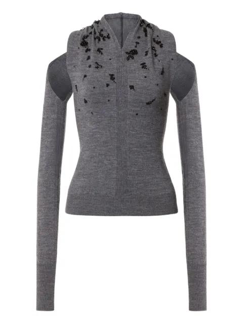 off-shoulder virgin-wool sweater by ALBERTA FERRETTI